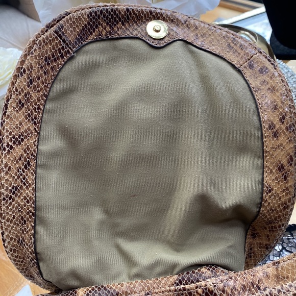 G.I.L.I  Snakeskin Leather Back Pack HandBag - Picture 13 of 17